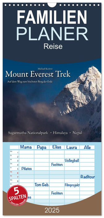 Mount Everest Trek (CALVENDO Familienplaner 2025)