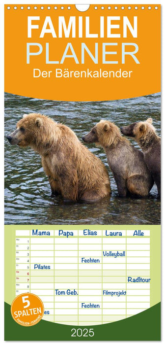 Der Bärenkalender (CALVENDO Familienplaner 2025)