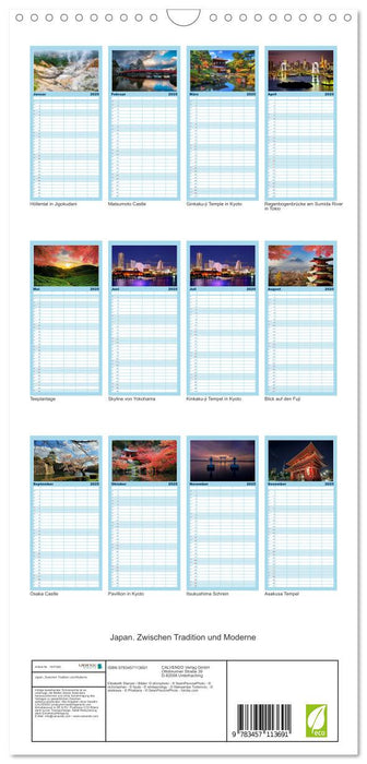Japan. Zwischen Tradition und Moderne (CALVENDO Familienplaner 2025)
