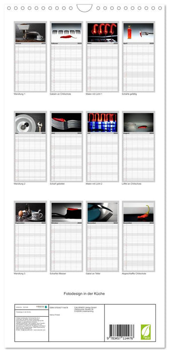 Fotodesign in der Küche (CALVENDO Familienplaner 2025)