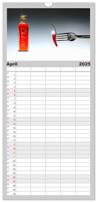 Fotodesign in der Küche (CALVENDO Familienplaner 2025)