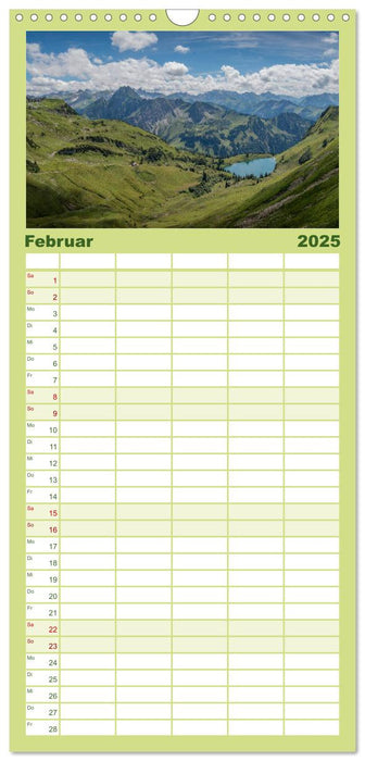 Oberallgäu - Oberstdorf und Umgebung (CALVENDO Familienplaner 2025)