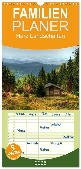 Harz Landschaften (CALVENDO Familienplaner 2025)