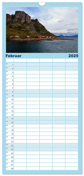 Norwegen - Hurtigruten (CALVENDO Familienplaner 2025)
