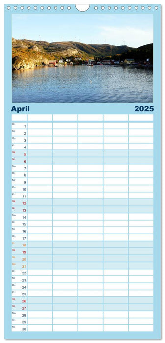 Norwegen - Hurtigruten (CALVENDO Familienplaner 2025)