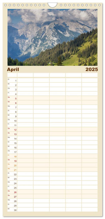 Alpenglück - Nationalpark Berchtesgaden (CALVENDO Familienplaner 2025)