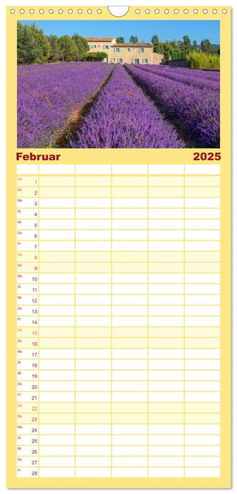 Provence, Lavendelzeit in Südfrankreich (CALVENDO Familienplaner 2025)