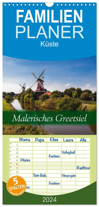 Malerisches Greetsiel (CALVENDO Familienplaner 2025)