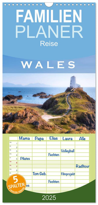 Wales (CALVENDO Familienplaner 2025)