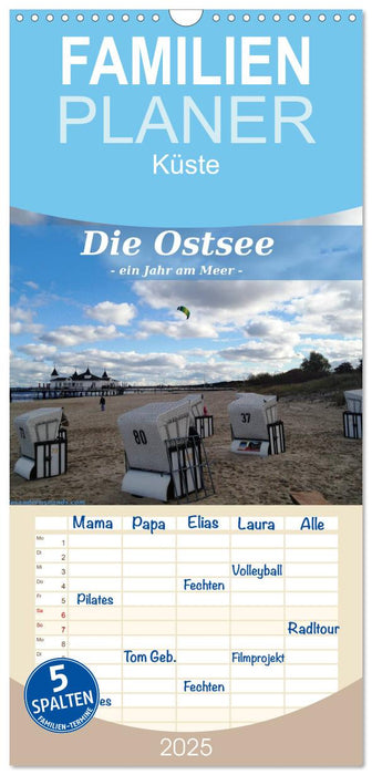 Die Ostsee - Ein Jahr am Meer (CALVENDO Familienplaner 2025)