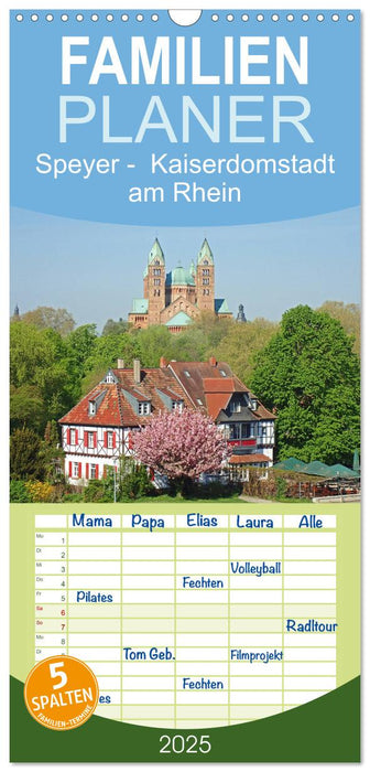 Speyer - Kaiserdomstadt am Rhein (CALVENDO Familienplaner 2025)