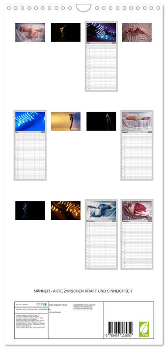 MÄNNER - AKTE ZWISCHEN KRAFT UND SINNLICHKEIT (CALVENDO Familienplaner 2025)