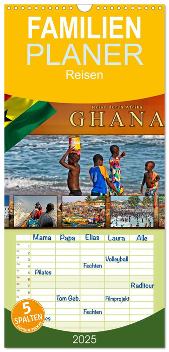 Reise durch Afrika - Ghana (CALVENDO Familienplaner 2025)