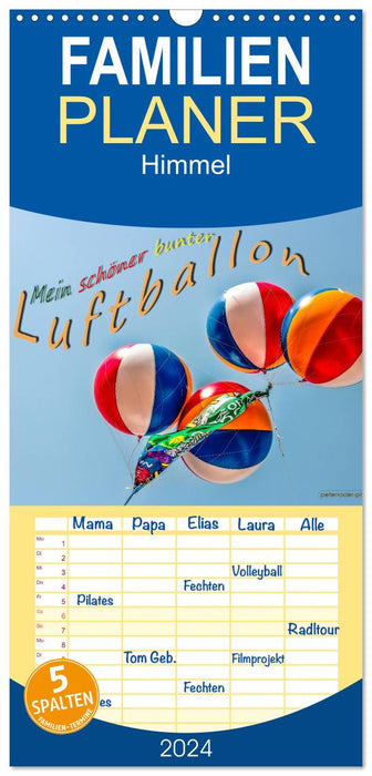 Mein schöner bunter Luftballon (CALVENDO Familienplaner 2025)