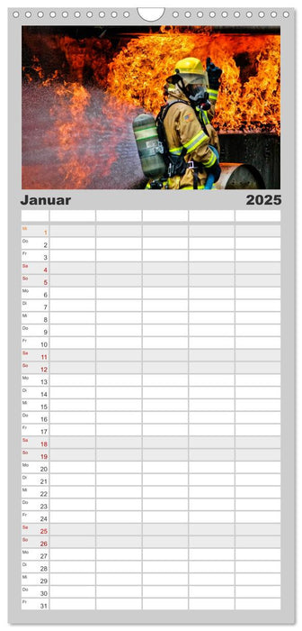 Feuerwehr - weltweit im Einsatz (CALVENDO Familienplaner 2025)