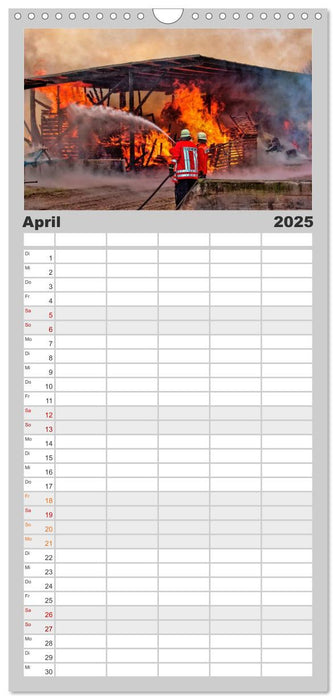 Feuerwehr - weltweit im Einsatz (CALVENDO Familienplaner 2025)