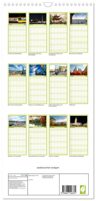 stadtansichten stuttgart (CALVENDO Familienplaner 2025)