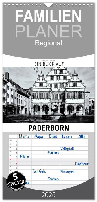 Ein Blick auf Paderborn (CALVENDO Familienplaner 2025)