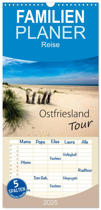 Ostfriesland - Tour (CALVENDO Familienplaner 2025)