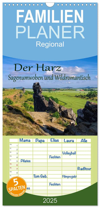 Der Harz - Sagenumwoben und Wildromantisch (CALVENDO Familienplaner 2025)