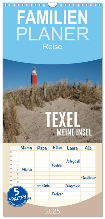 Texel - Meine Insel (CALVENDO Familienplaner 2025)