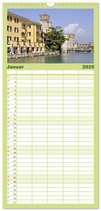 Impressionen vom Gardasee (CALVENDO Familienplaner 2025)