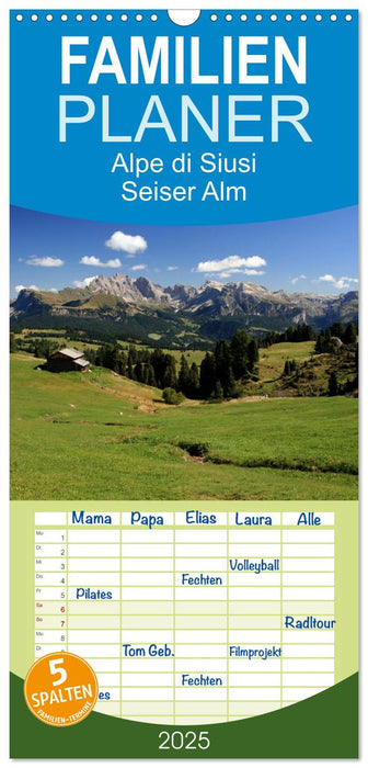 Alpe di Siusi - Seiser Alm (CALVENDO Familienplaner 2025)