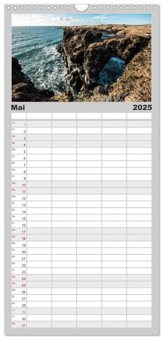 Island im Frühling - Snæfellsnes (CALVENDO Familienplaner 2025)