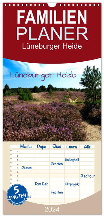 Lüneburger Heide (CALVENDO Familienplaner 2025)