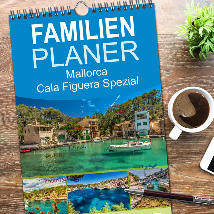 Mallorca - Cala Figuera Spezial (CALVENDO Familienplaner 2025)