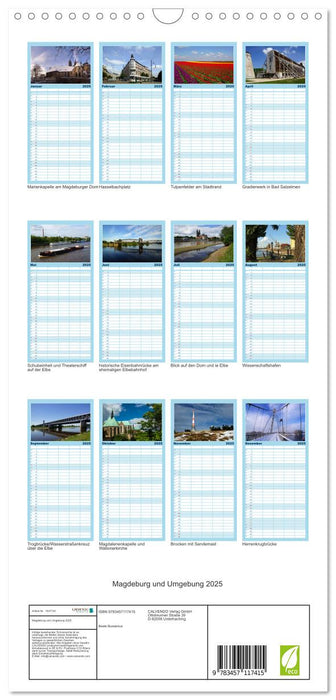 Magdeburg und Umgebung 2025 (CALVENDO Familienplaner 2025)