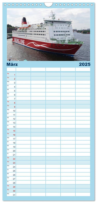 Ostseefähren (CALVENDO Familienplaner 2025)