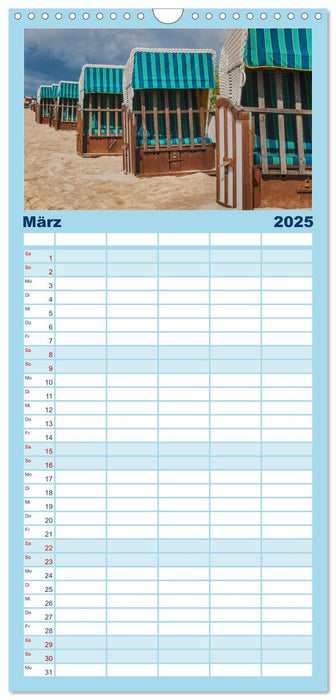 Zeit für Erholung - Insel Usedom / Geburtstagskalender (CALVENDO Familienplaner 2025)