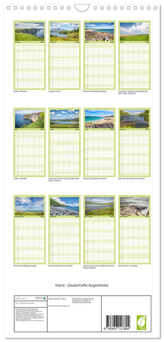 Irland - Zauberhafte Augenblicke (CALVENDO Familienplaner 2025)