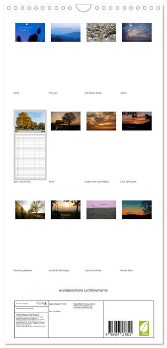 wunderschöne Lichtmomente (CALVENDO Familienplaner 2025)