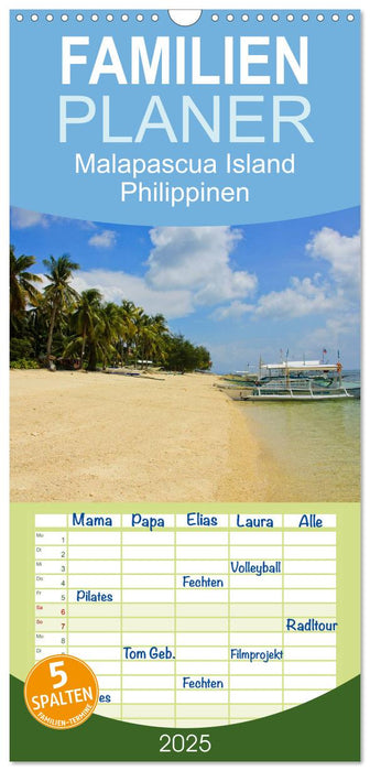 Malapascua Island Philippinen (CALVENDO Familienplaner 2025)