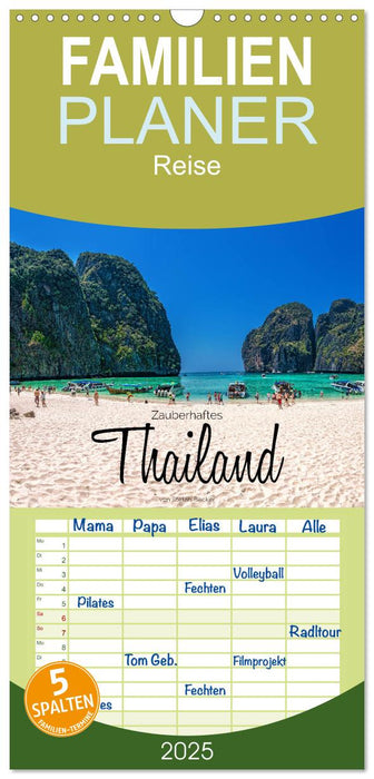 Zauberhaftes Thailand (CALVENDO Familienplaner 2025)