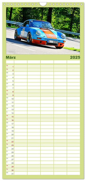 Porsche Oldtimer - EGGBERG KLASSIK - Der Berg ruft (CALVENDO Familienplaner 2025)