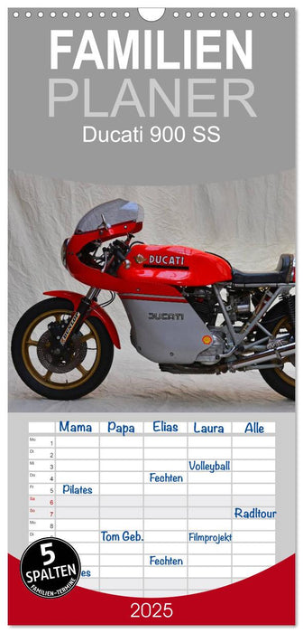 Ducati 900 SS (CALVENDO Familienplaner 2025)