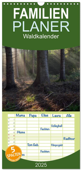 Waldkalender (CALVENDO Familienplaner 2025)