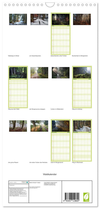 Waldkalender (CALVENDO Familienplaner 2025)