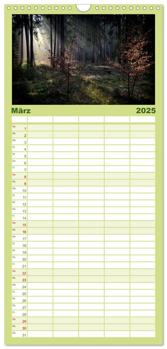 Waldkalender (CALVENDO Familienplaner 2025)