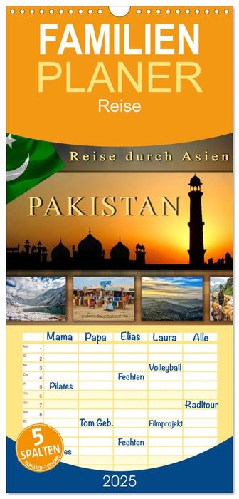 Reise durch Asien - Pakistan (CALVENDO Familienplaner 2025)