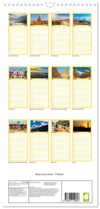 Reise durch Asien - Pakistan (CALVENDO Familienplaner 2025)