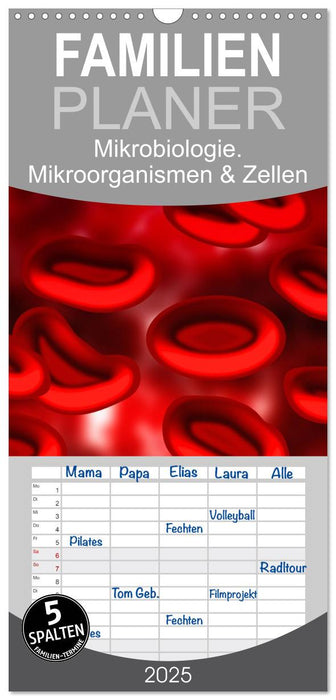 Mikrobiologie. Mikroorganismen und Zellen (CALVENDO Familienplaner 2025)