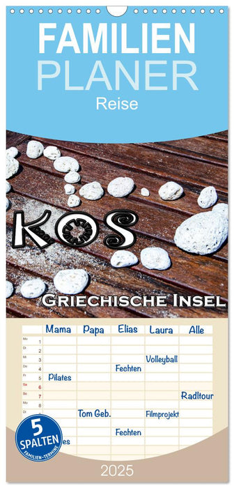 Griechische Insel Kos (CALVENDO Familienplaner 2025)