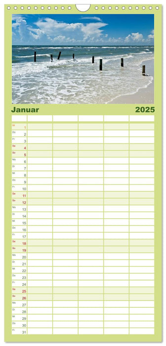 Sonne, Strand & Meer (CALVENDO Familienplaner 2025)