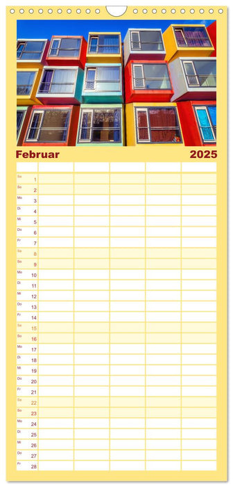 Architektur treibt's bunt (CALVENDO Familienplaner 2025)