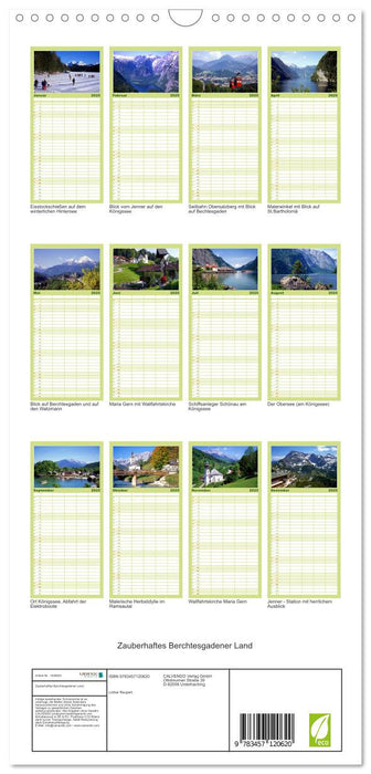 Zauberhaftes Berchtesgadener Land (CALVENDO Familienplaner 2025)