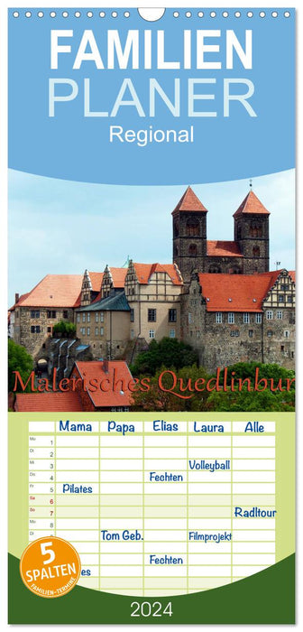 Malerisches Quedlinburg (CALVENDO Familienplaner 2025)